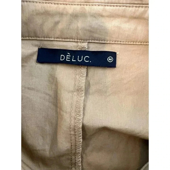 DeLuc Women’s Medium Tan Short Sleeveless Romber Summer Comfort Excellent UC - Picture 8 of 11